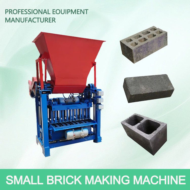 Electrical block making machine with wheels compressed block machine
