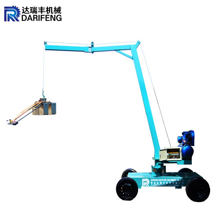 DF-800 small manual Concrete hollow block solid brick cuber palletizer packing stacker machine price