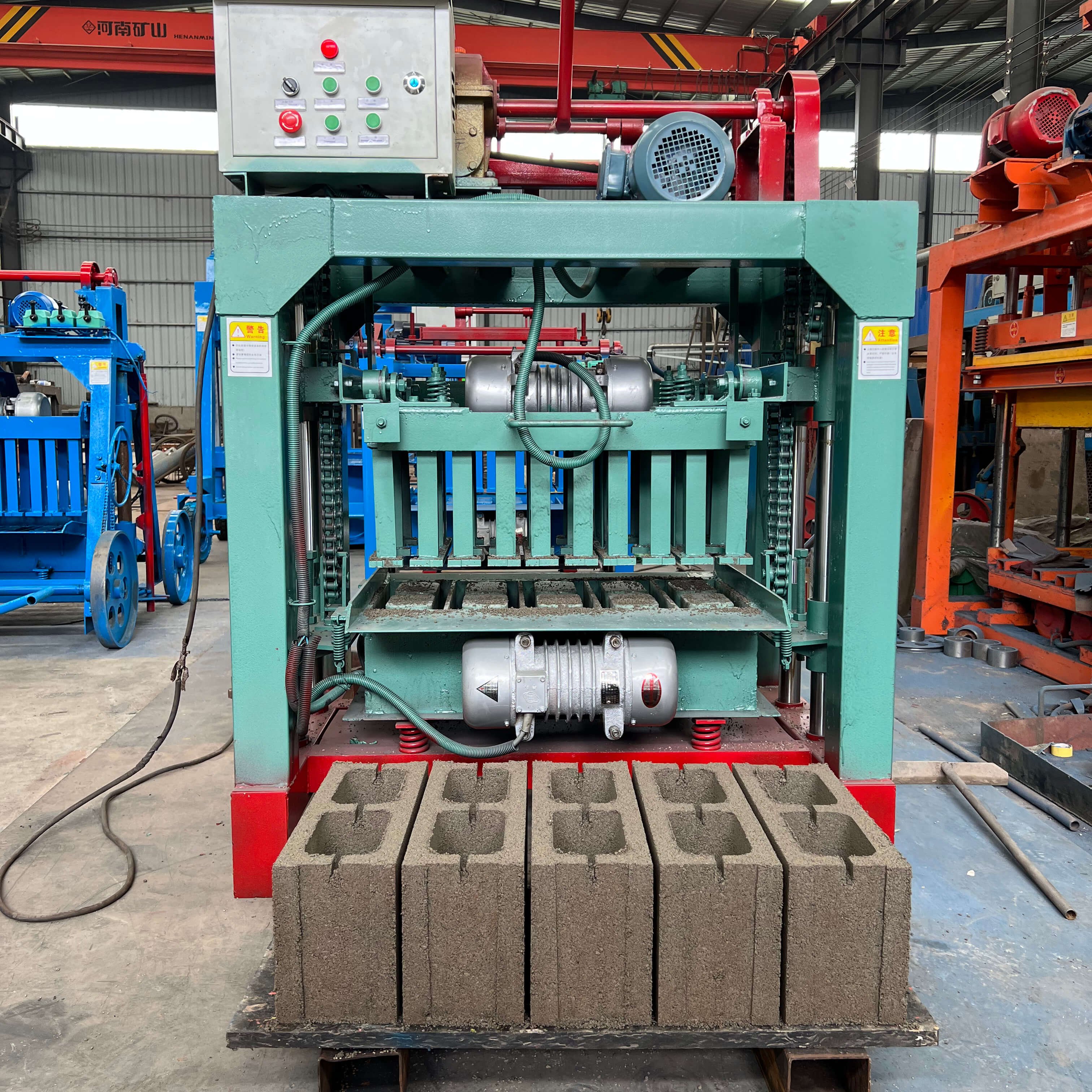 4-35B manual building brick making machinery concrete block machine