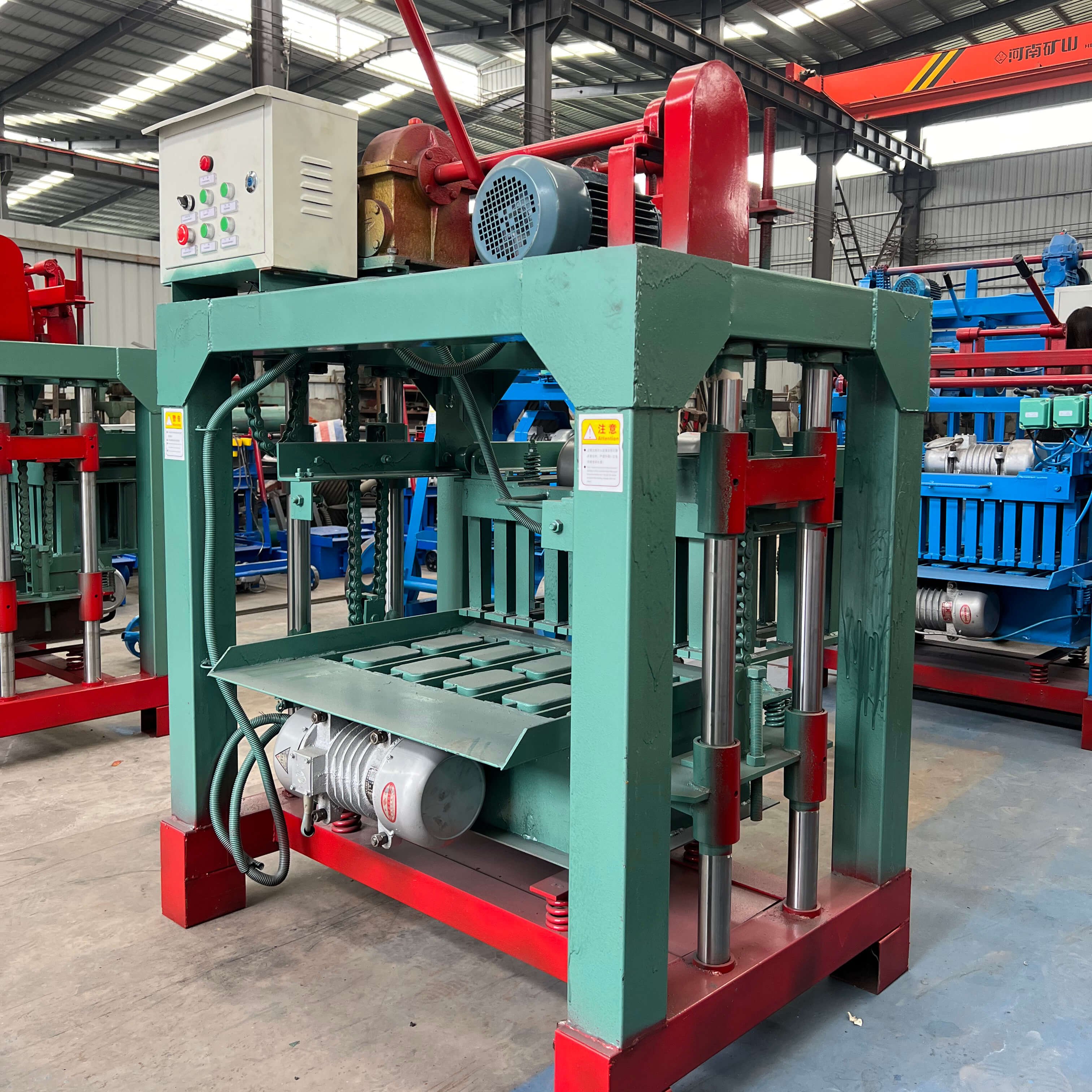 4-35B manual building brick making machinery concrete block machine