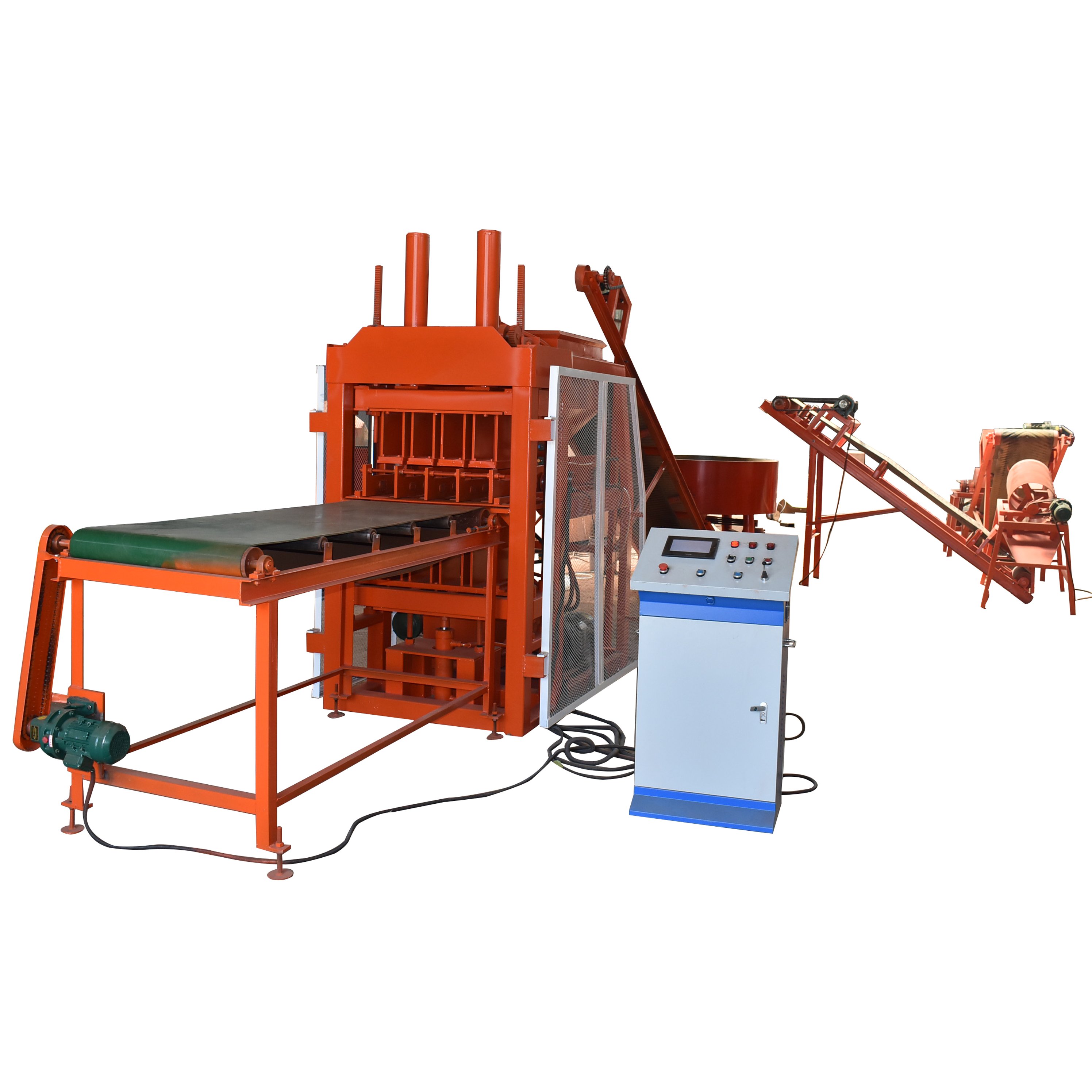 New House Plan Clay Soil Earth Interlocking Brick Making Machine HBY7-10 interlocking brick making machine