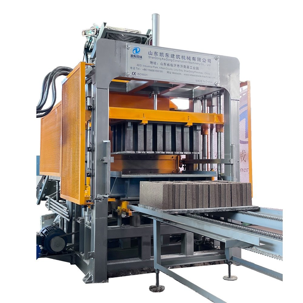 KAIDONG QT4-15E hydraulic concrete cement brick making machines block machine making automatic