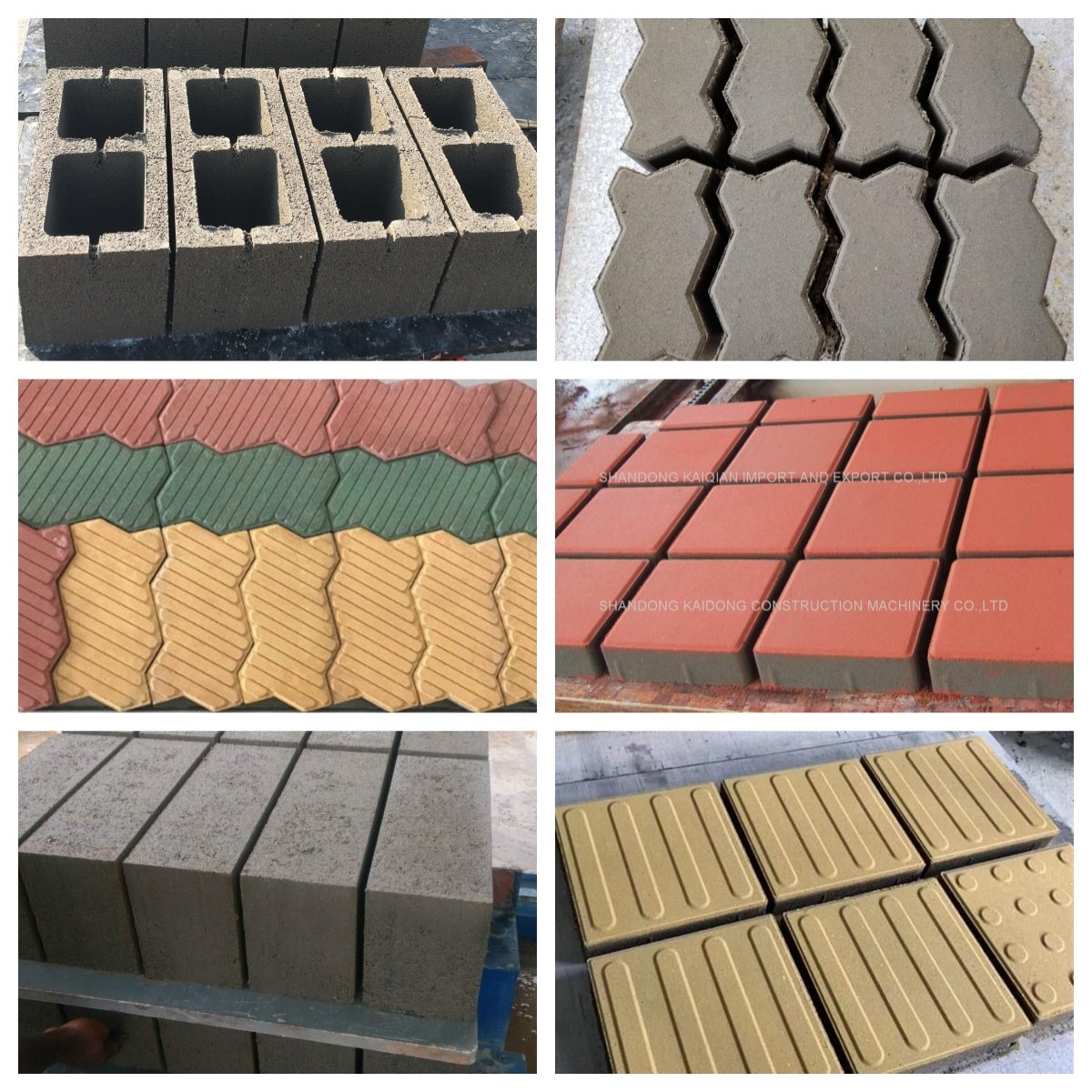 KAIDONG QT4-15E hydraulic concrete cement brick making machines block machine making automatic