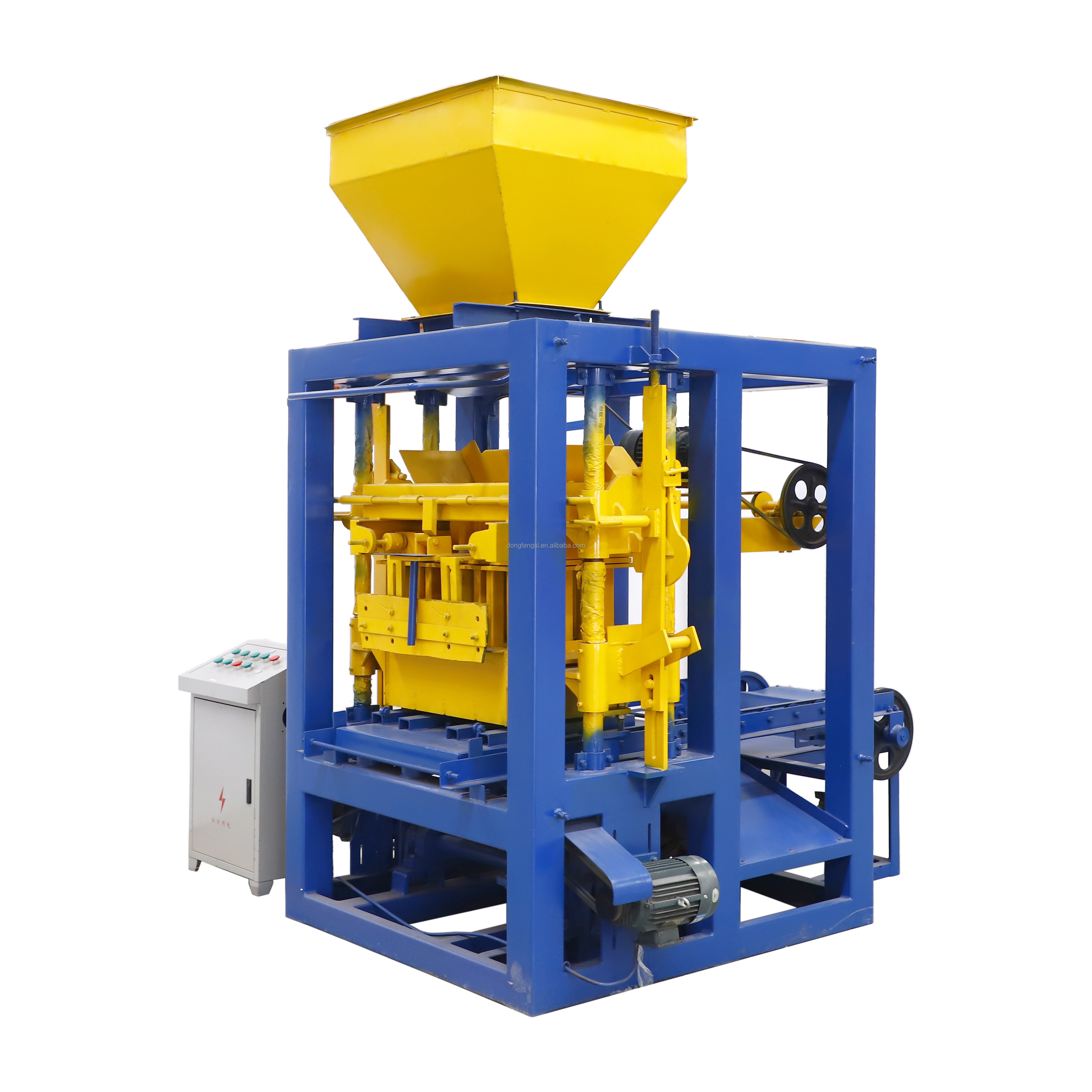 Industries machines of brick machine QT4-24 small scale brick machine