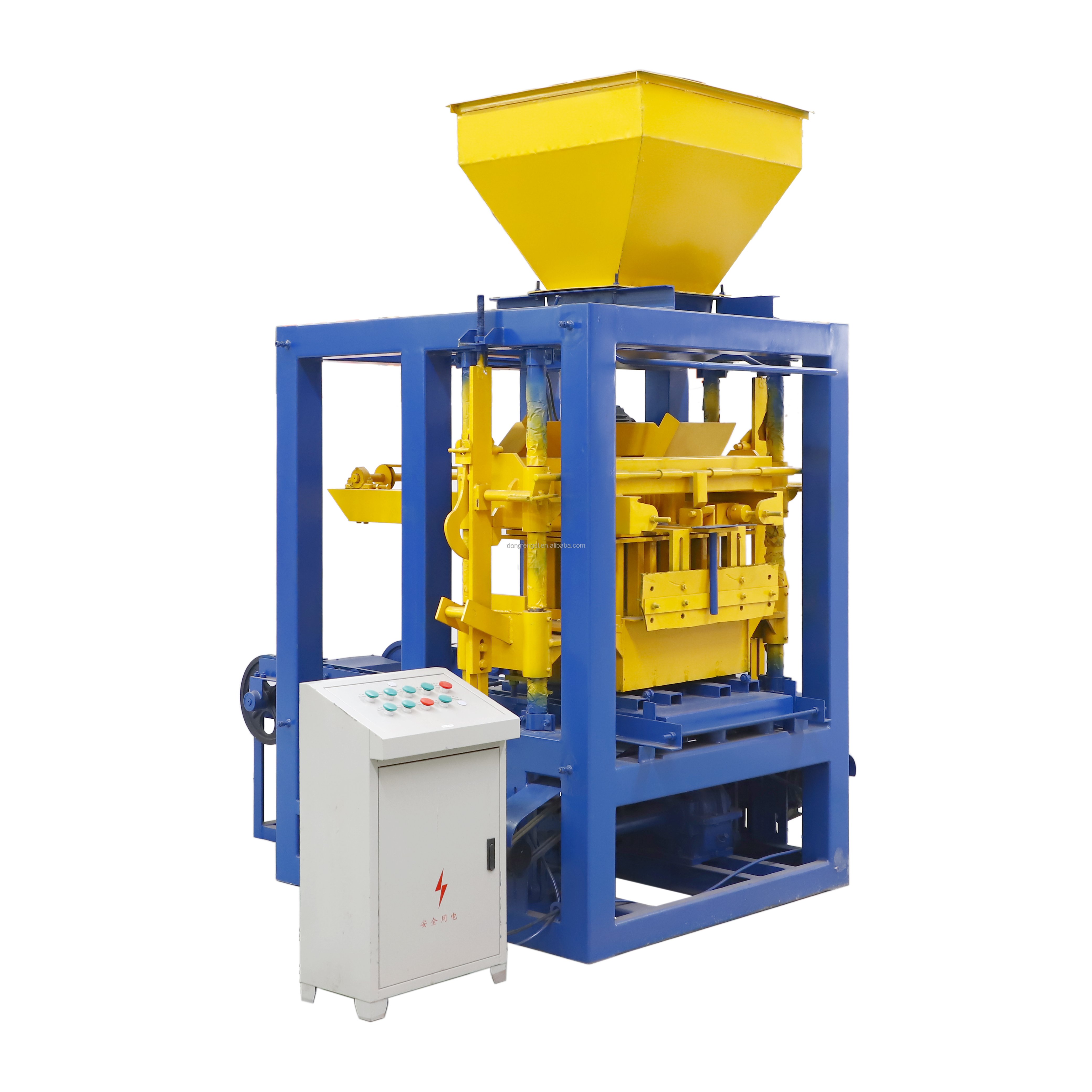 Industries machines of brick machine QT4-24 small scale brick machine