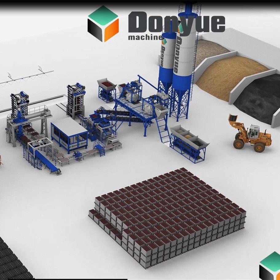 high field block making machine QT18-15 cement hollow interlocking block machine for sale