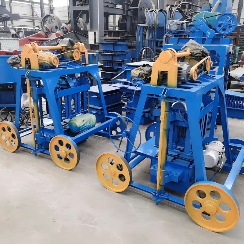 Brick making machinery concrete block making machine small mobile brick block maker machine