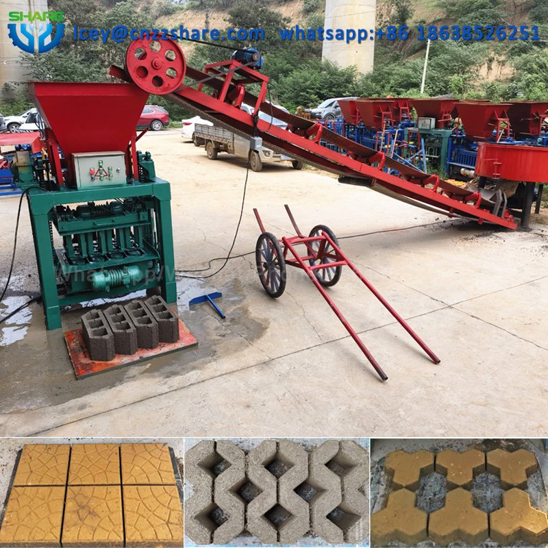 Automatic Cement Brick Making Machinery Sand Hydraulic Hollow Brick Concrete Molding Interlocking Brick Machine