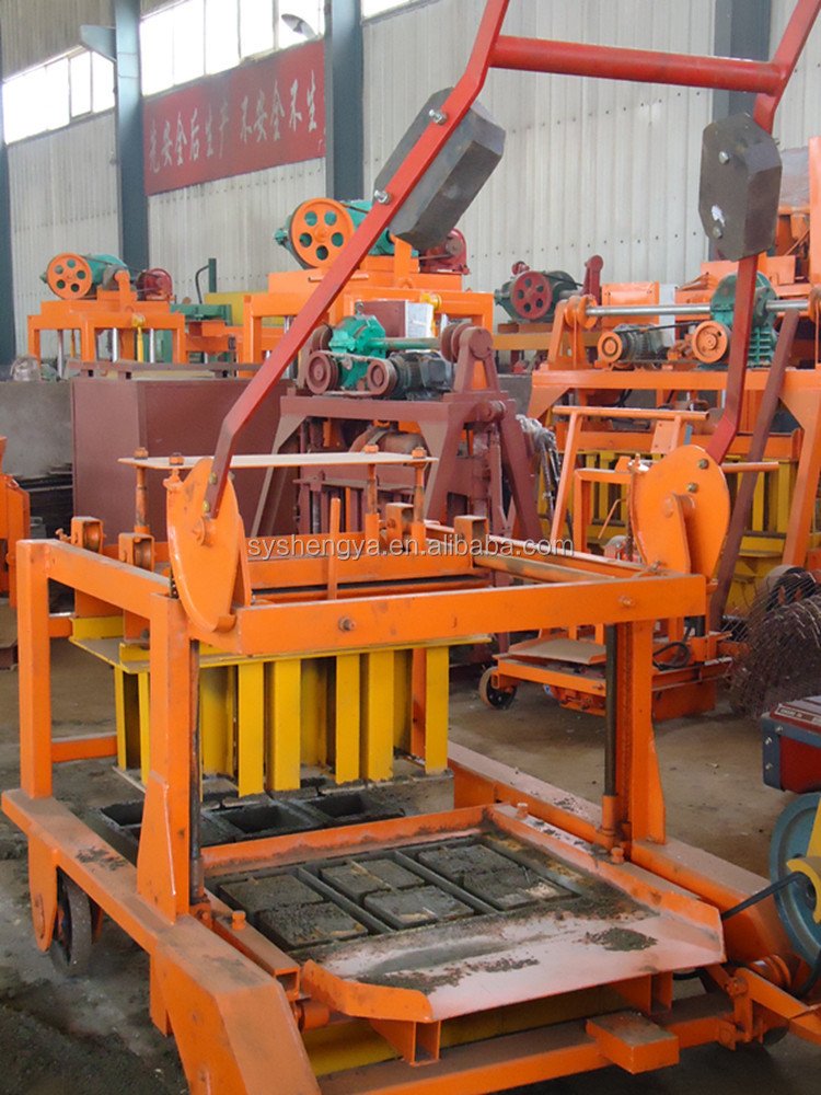 Shengya machinery QM4-45 Diesel engine egg laying Hollow and Solid Block/Brick Making Machine for small scale business repair