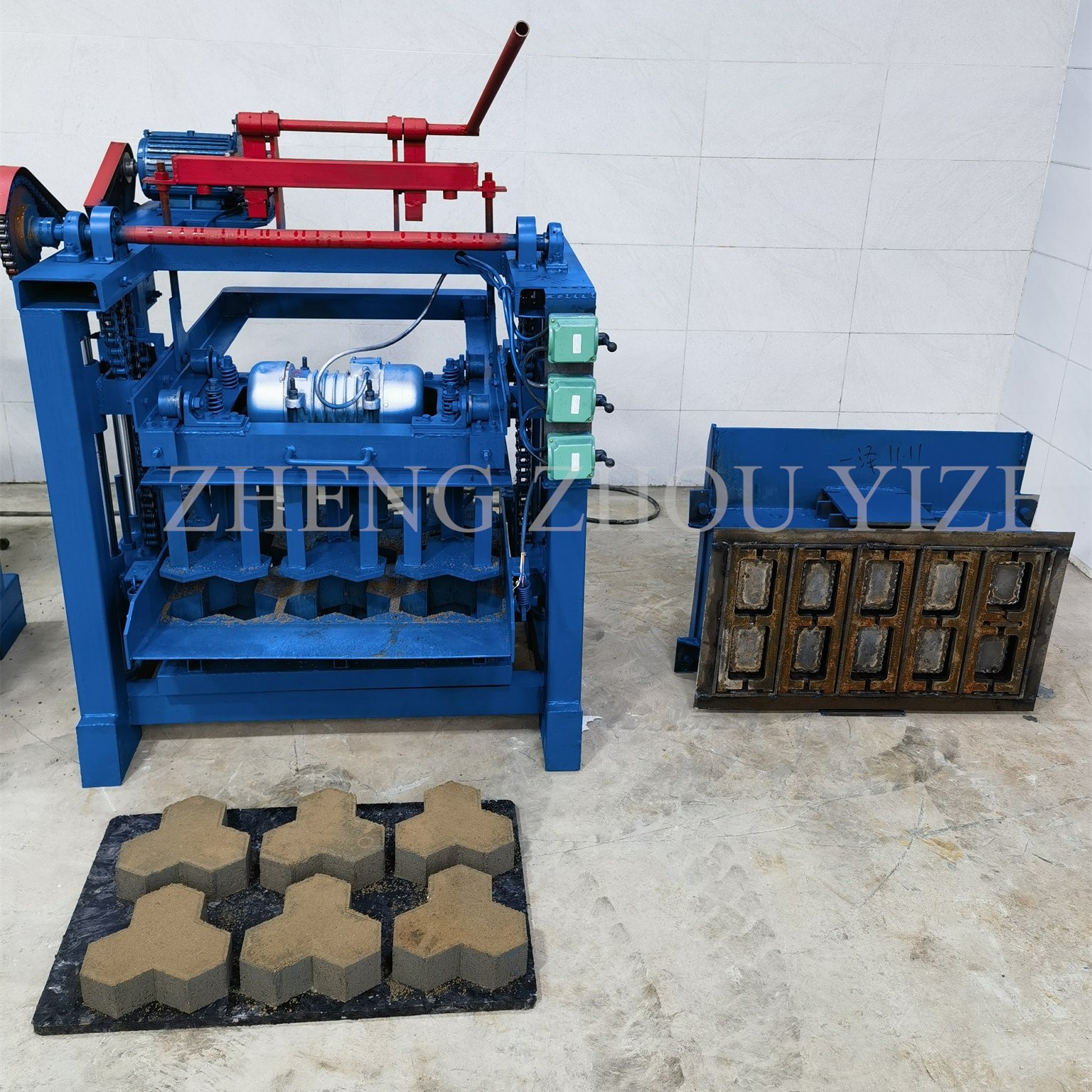 Brick Production Equipment Concrete Mixing Cement Ethiopia Hollow Brick Machine Making Automatic 4-35a Brick Making Machine