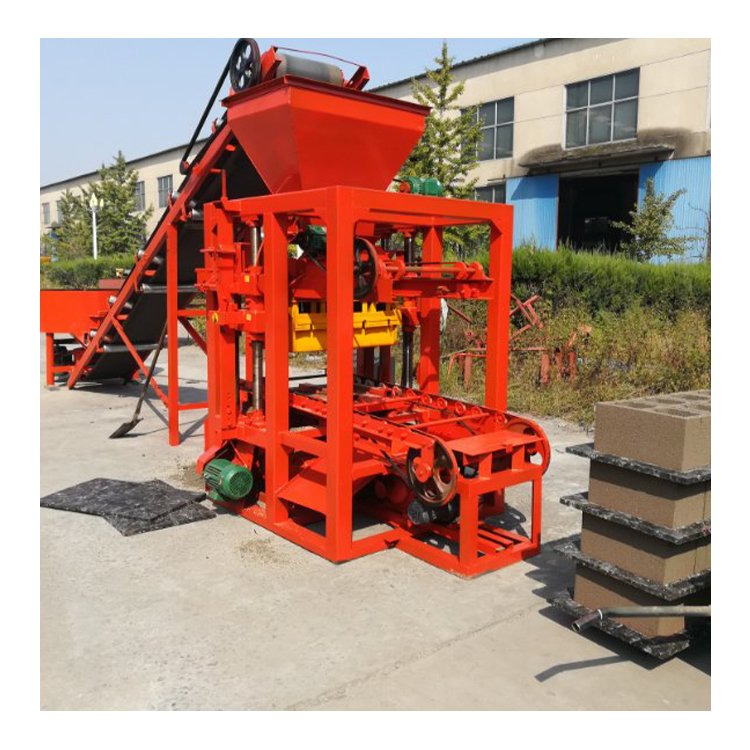 qtj4-26 Interlocking Brick Making Machine with Concrete Manual Efficient for Cement-Based Bricks