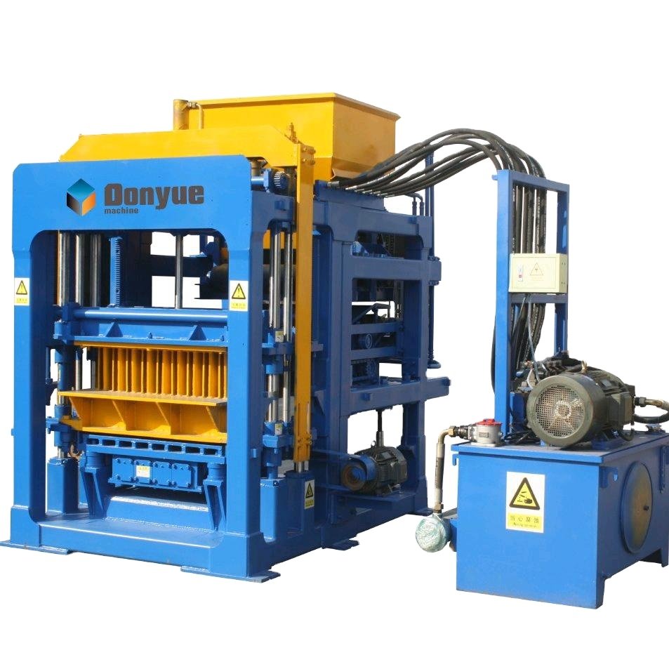 QT8-15 Paver Brick Machine Hollow and Paving Block Making Machine Clay Concrete Brick Maker with Mold Core Components