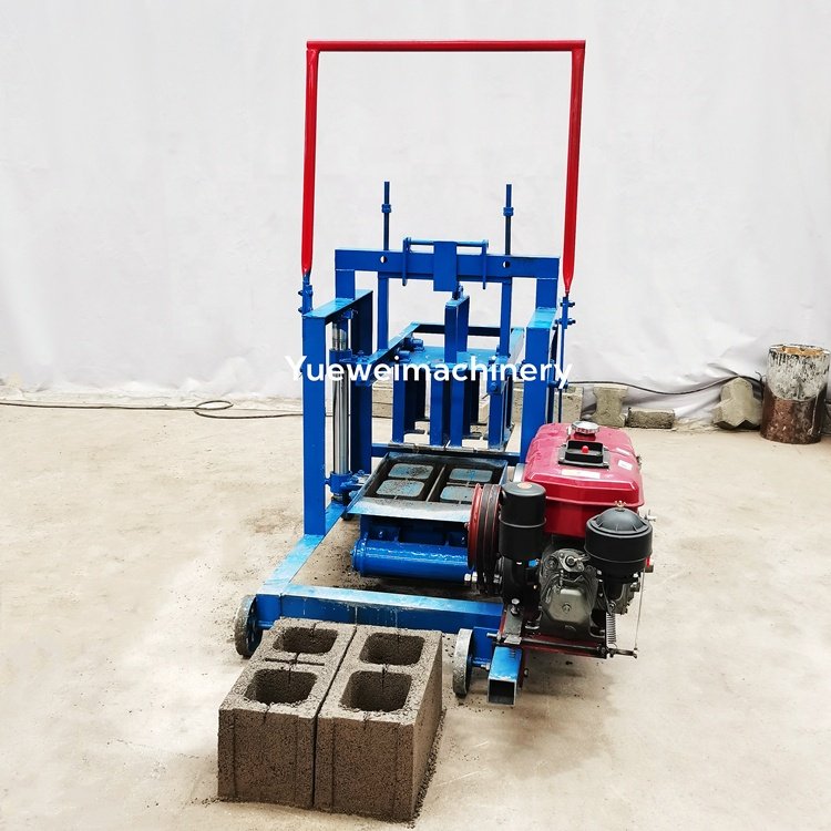 Popular Mobile Diesel Generator Customizable Cement Concrete Block Brick Making Machine For Sale