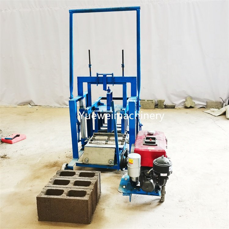 Popular Mobile Diesel Generator Customizable Cement Concrete Block Brick Making Machine For Sale