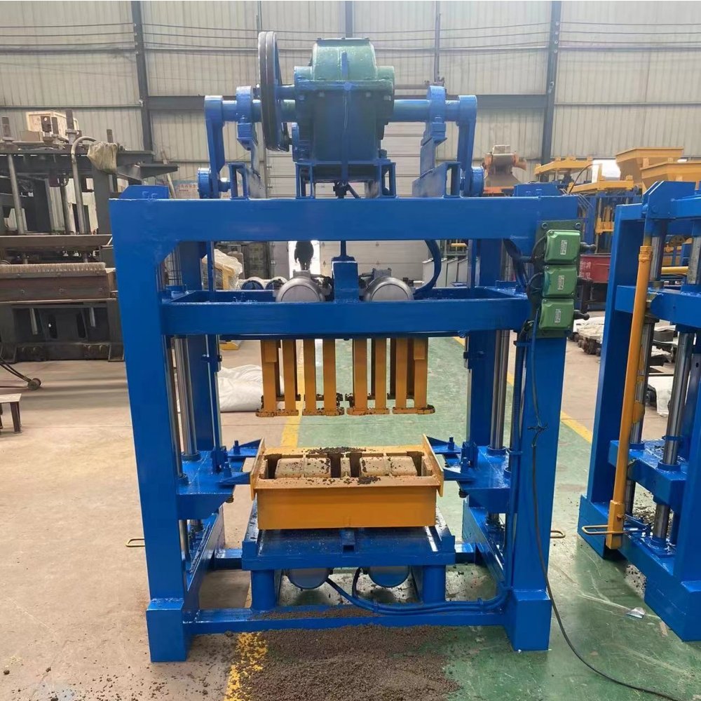 QTJ4-40A Semi-automatic Building construction Concrete Block Maker Cement Concrete Brick Making Machine