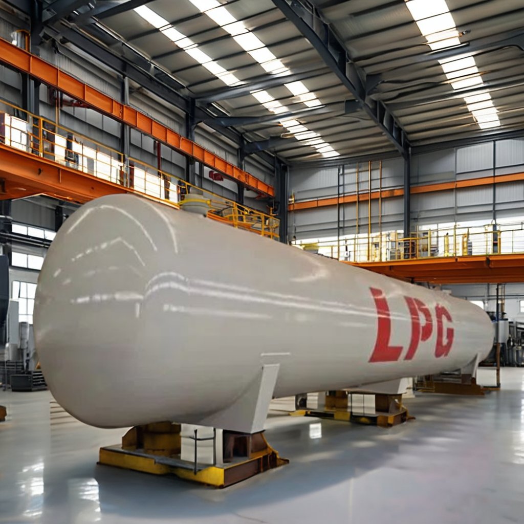 Carbon Steel LPG Storage Tank New Pressure Vessel Construction Essential Component Manufacturing Plant Brick Making Machinery