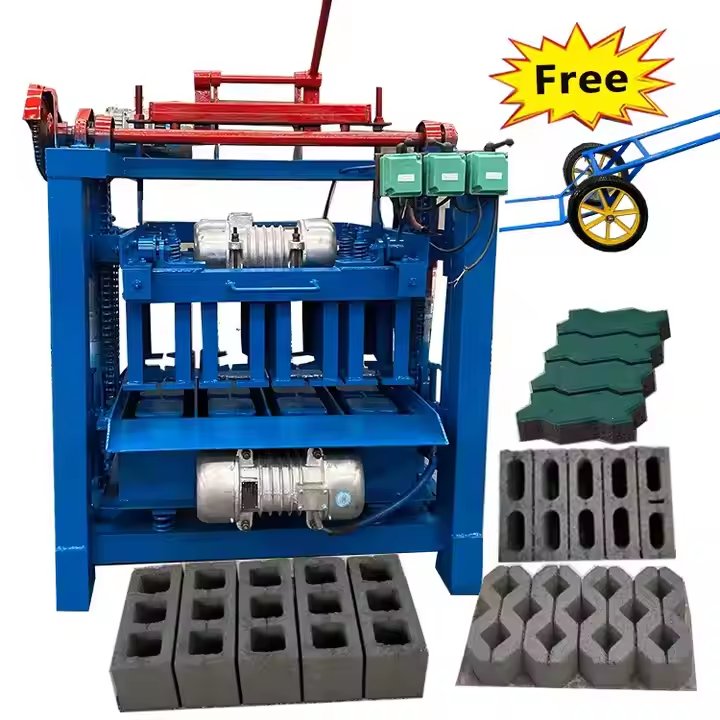 Block Making Machine Semi Automatic Hollow Concrete Cement Brick Make Machinery