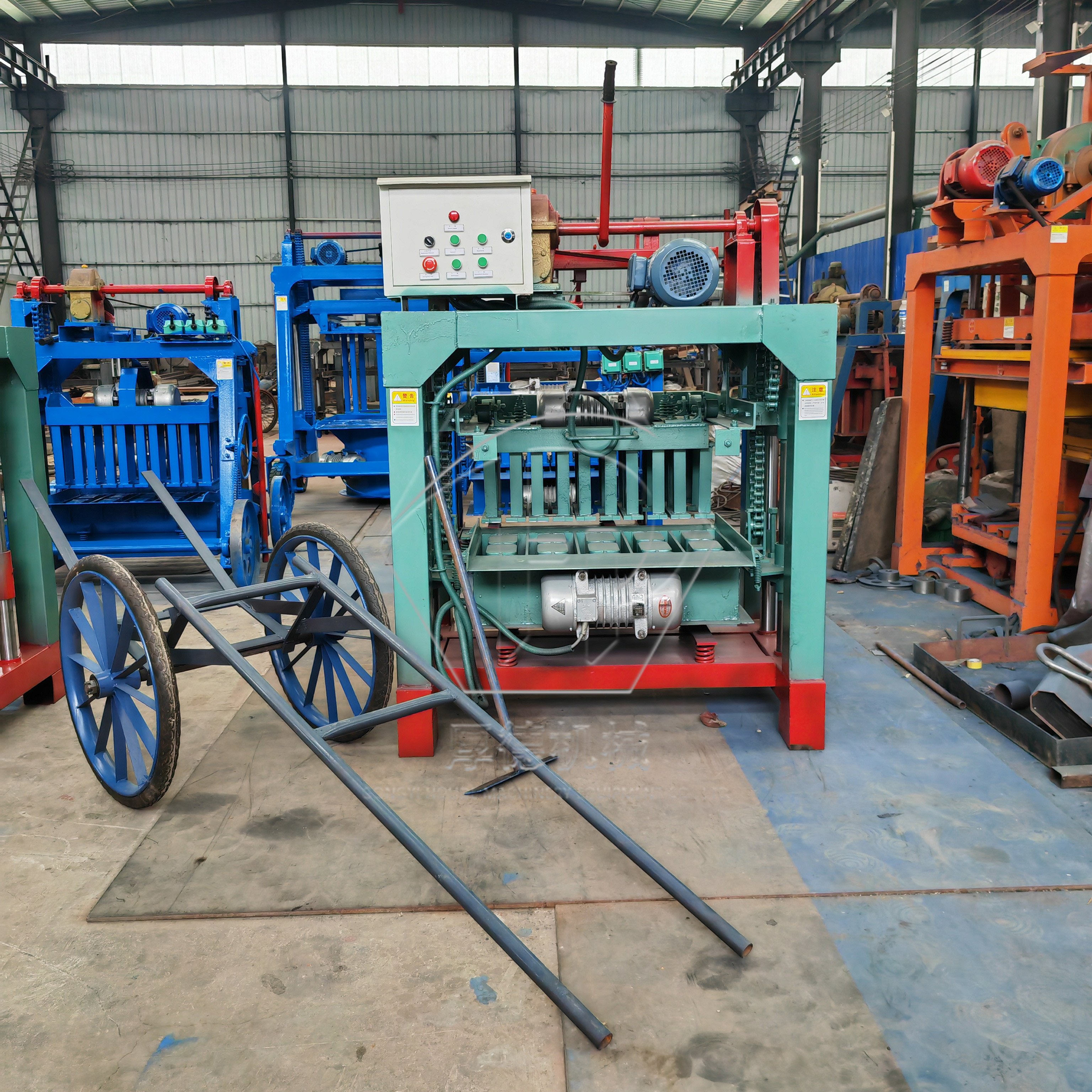 Semi Automatic Interlocking Brick Making Machinery Ethiopia Small Manual Paver Hollow Cement Concrete Block Making Machine