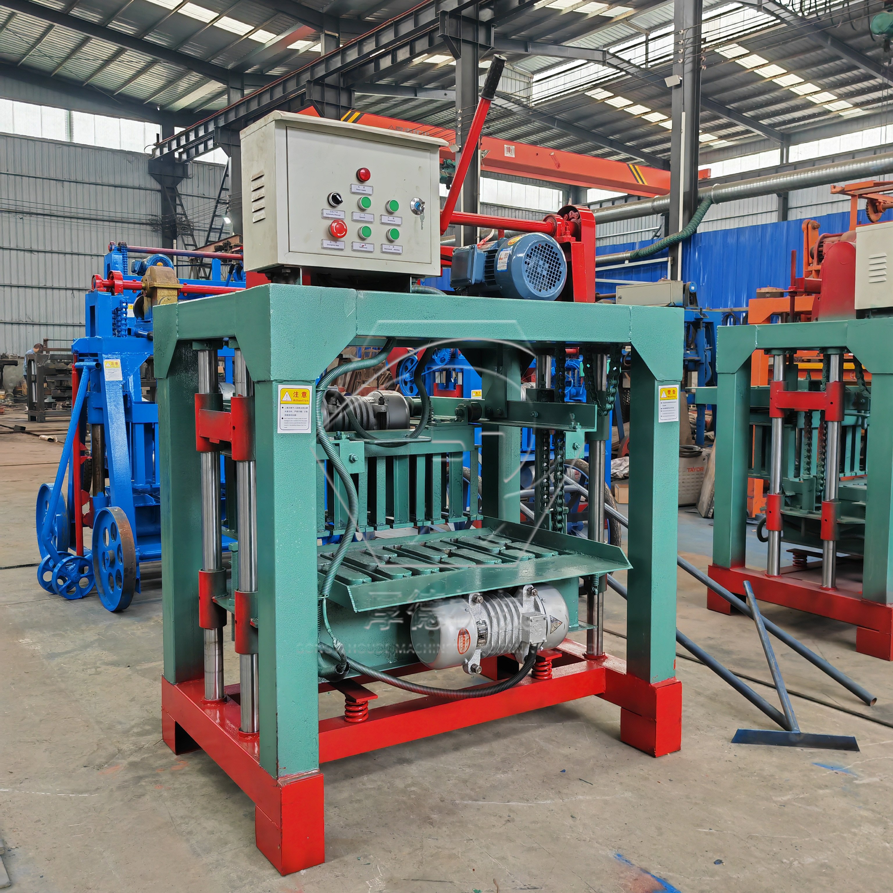 Semi Automatic Interlocking Brick Making Machinery Ethiopia Small Manual Paver Hollow Cement Concrete Block Making Machine