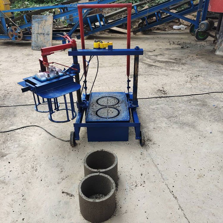 Manual Hollow Block Concrete Bricks Mould Easy To Operate Sand And Concrete Brick Making Machine