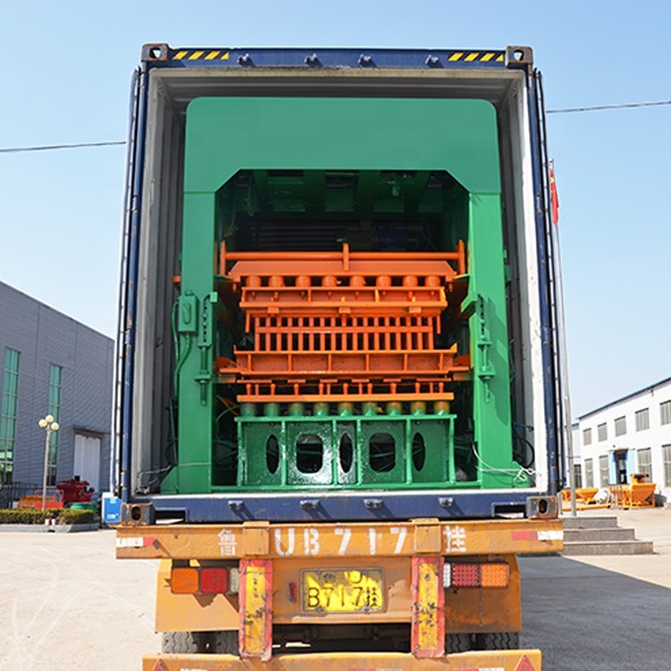 Automatic Hydraulic QT10-15 Concrete Block Making Machinery Hollow Block Core Pump Motor Component Cement Brick Production Raw
