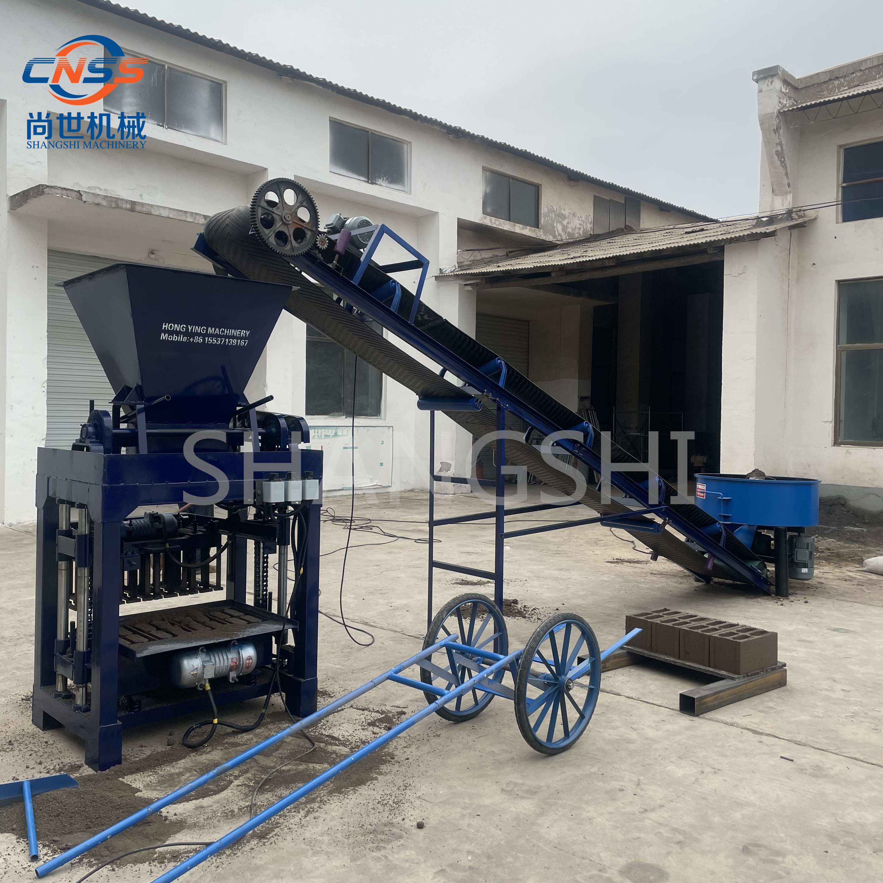 concrete block cement hollow brick maker machine concrete brick making machinery in papua new guinea
