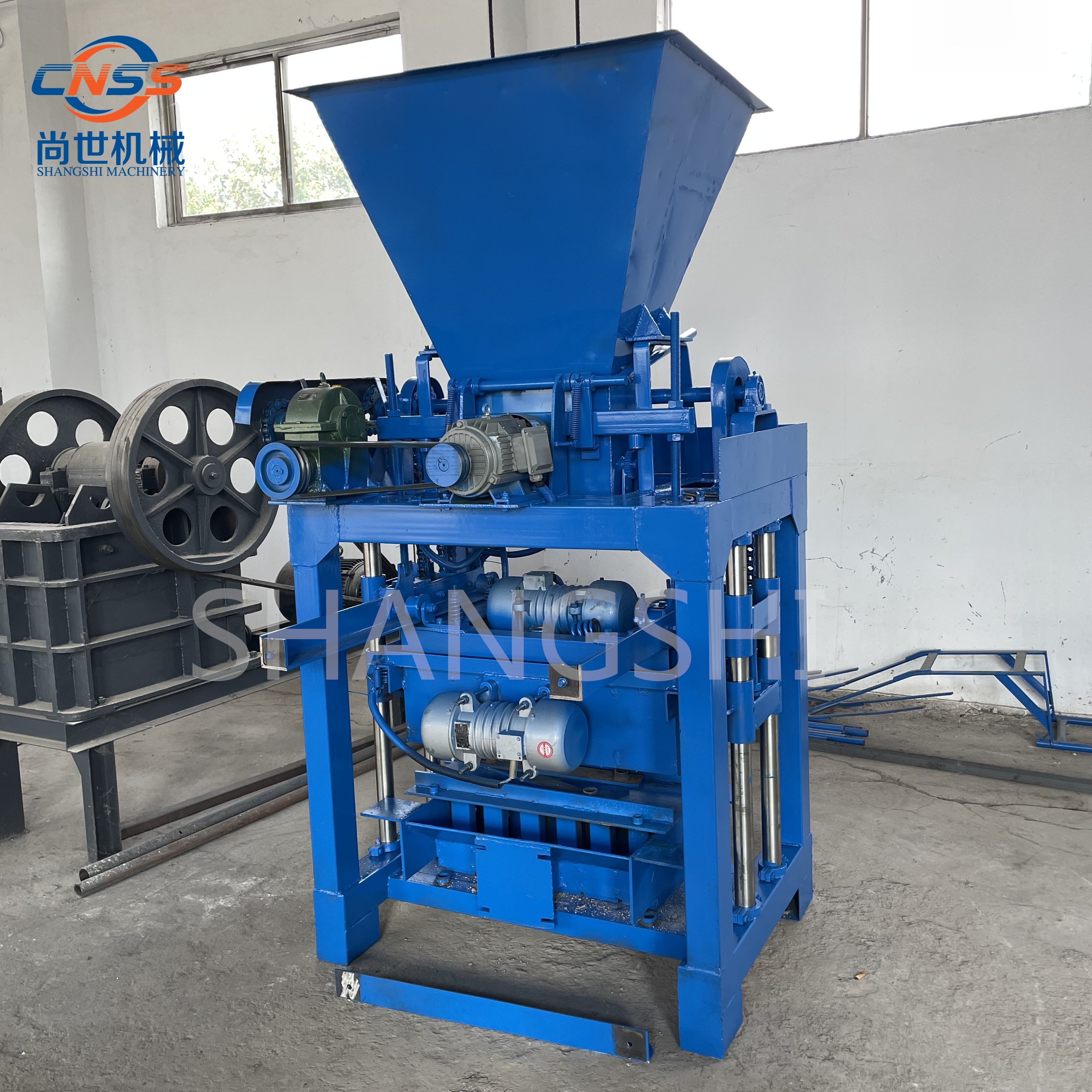 concrete block cement hollow brick maker machine concrete brick making machinery in papua new guinea