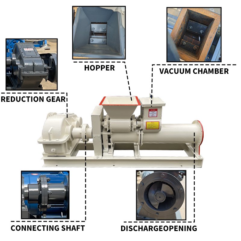 Clay Brick And Roof Tile Making Machines Vacuum Extruder For Clay Brick Making Machine