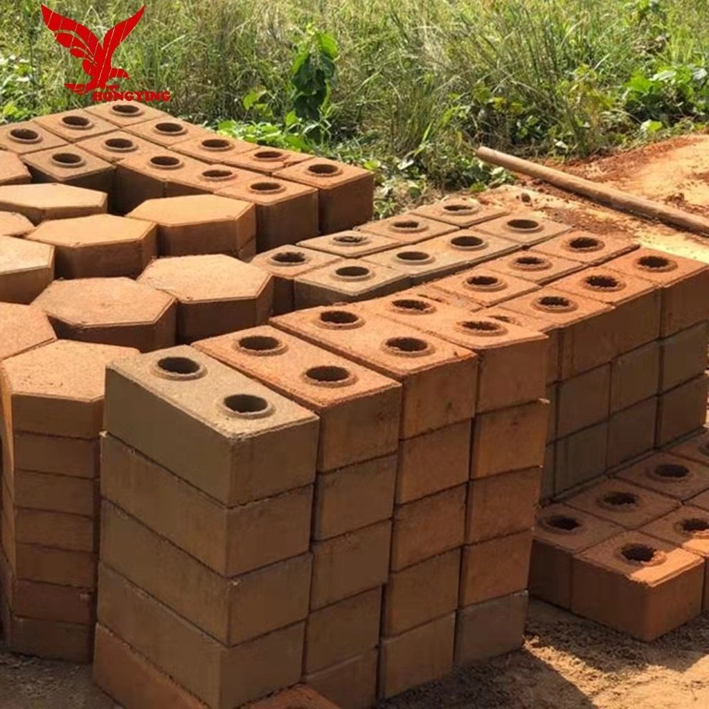 Clay brick making machine in Peru raw earth brick making machine