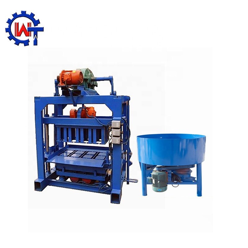 QT4-40 hydraulic vibration automatic block machine concrete hollow block bricks making machine