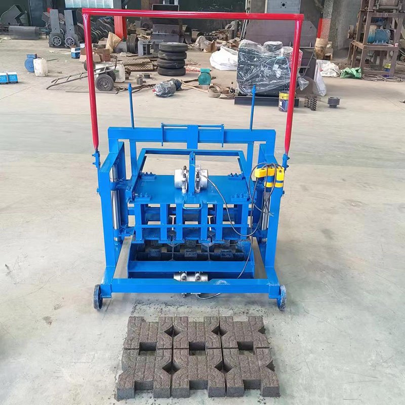 Manual Small Diesel Vibrating Soil Hollow Cement Laying Block Concrete Brick Making Machine Price