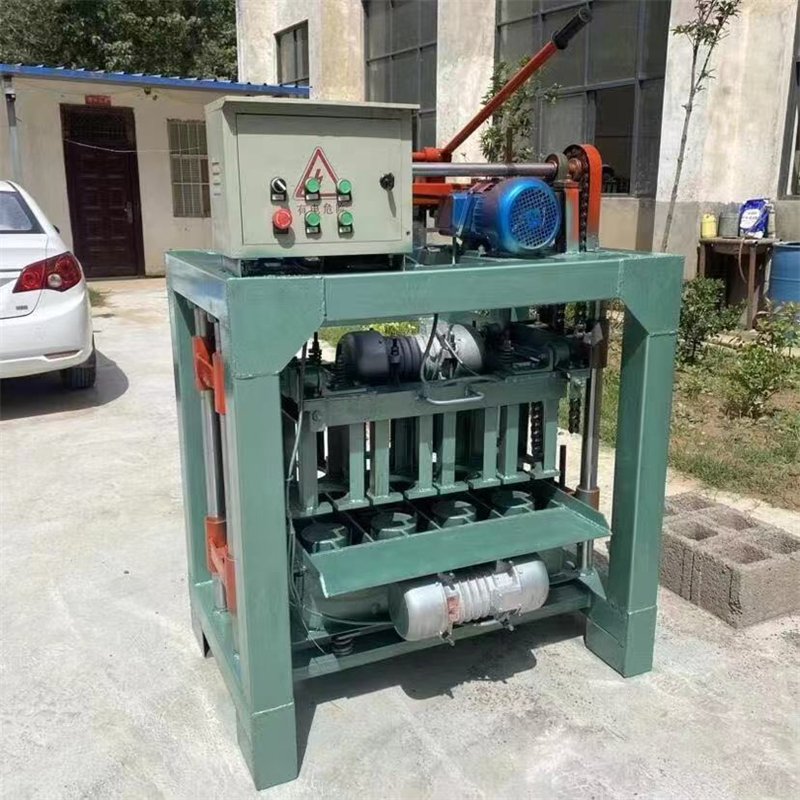 Manual Small Diesel Vibrating Soil Hollow Cement Laying Block Concrete Brick Making Machine Price