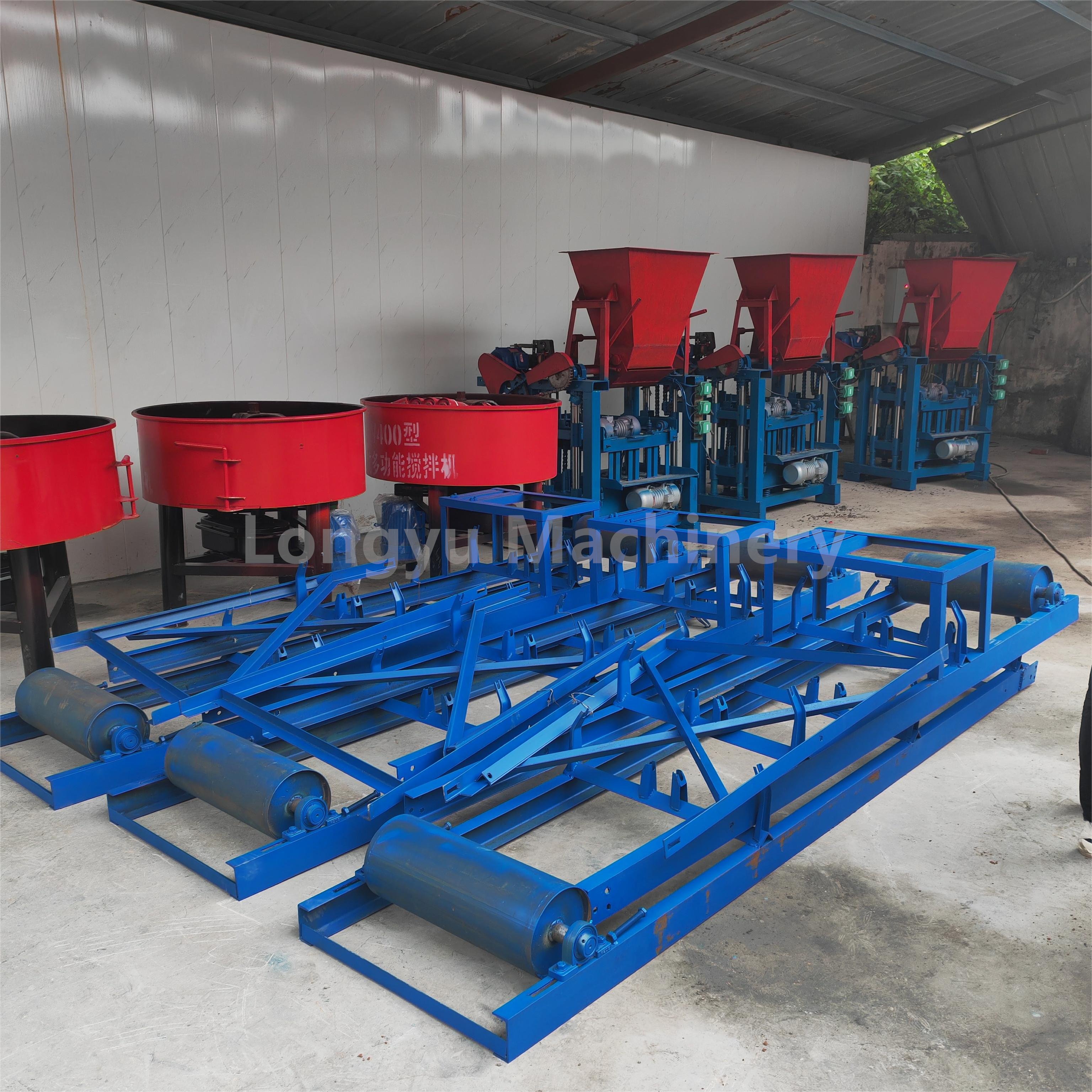 Cement Concrete Interlocking Paving Block Machinery Hollow Block Brick Making Machine for sale