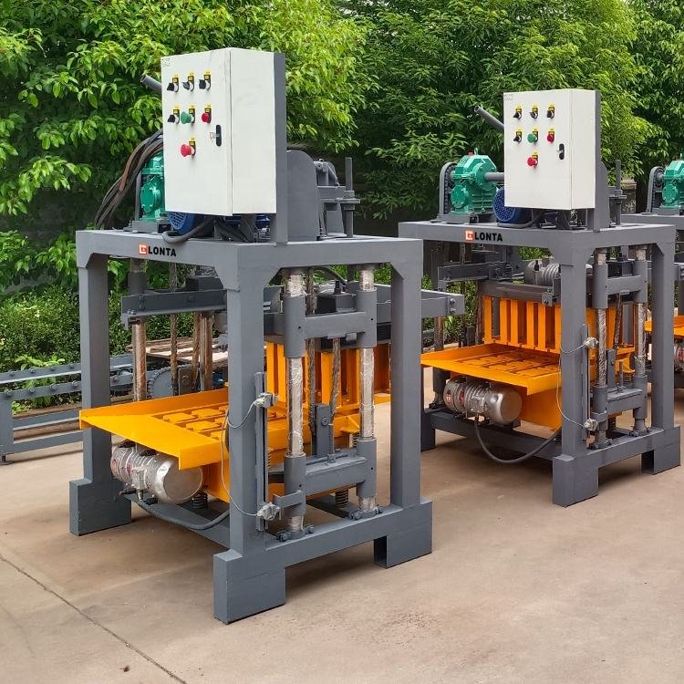 LONTA QMJ4-40 Semi Automatic Interlock Hollow Solid Paver Mould Cement Concrete Brick Block Making Machine brique For Sale