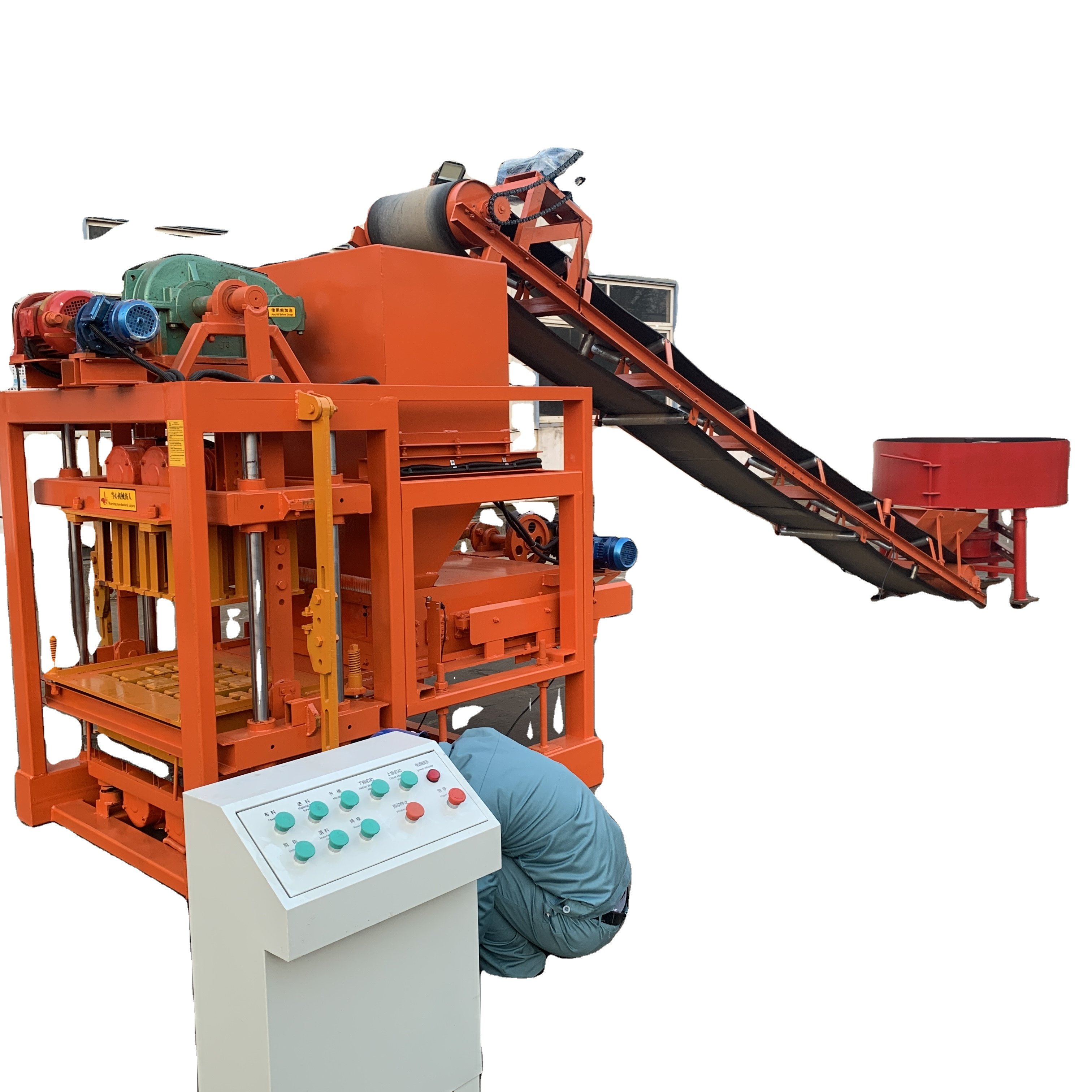 SHENGYA QTJ4-26 brick machine making automatic cement for automatic brick making machine