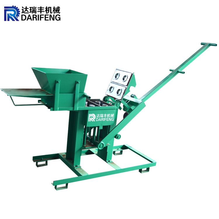 mini clay brick making machine QMR 2-40 cheap manual interlock soil brick making machine