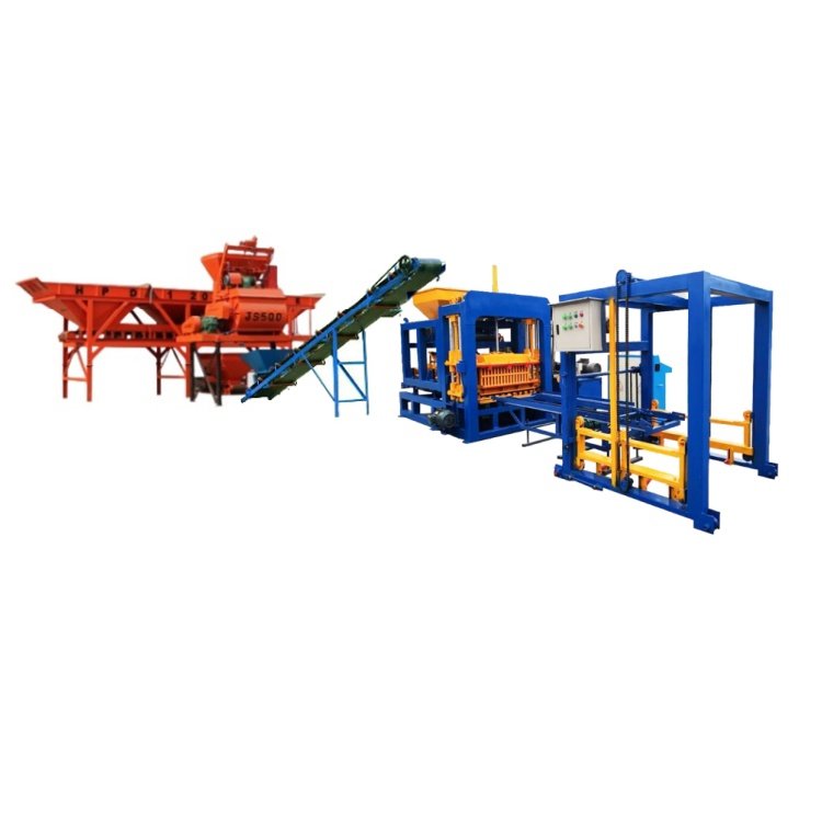 Hydraulic Hollow block machine QTJ4-18 solid brick machine Mexico Automatic block machine