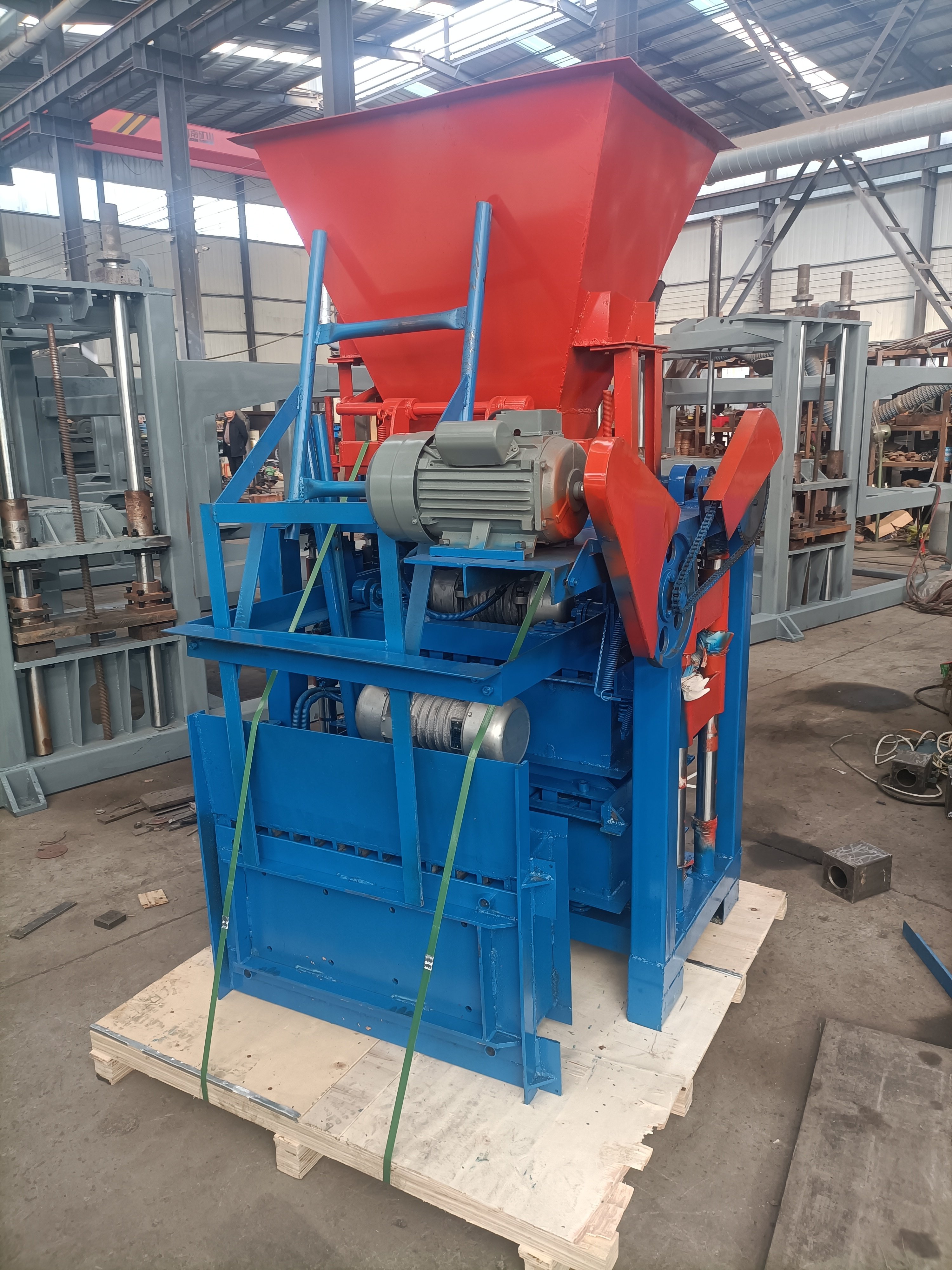 Block Making Machine Semi Automatic Hollow Hallow Concrete Cement Mini Brick Making Machine