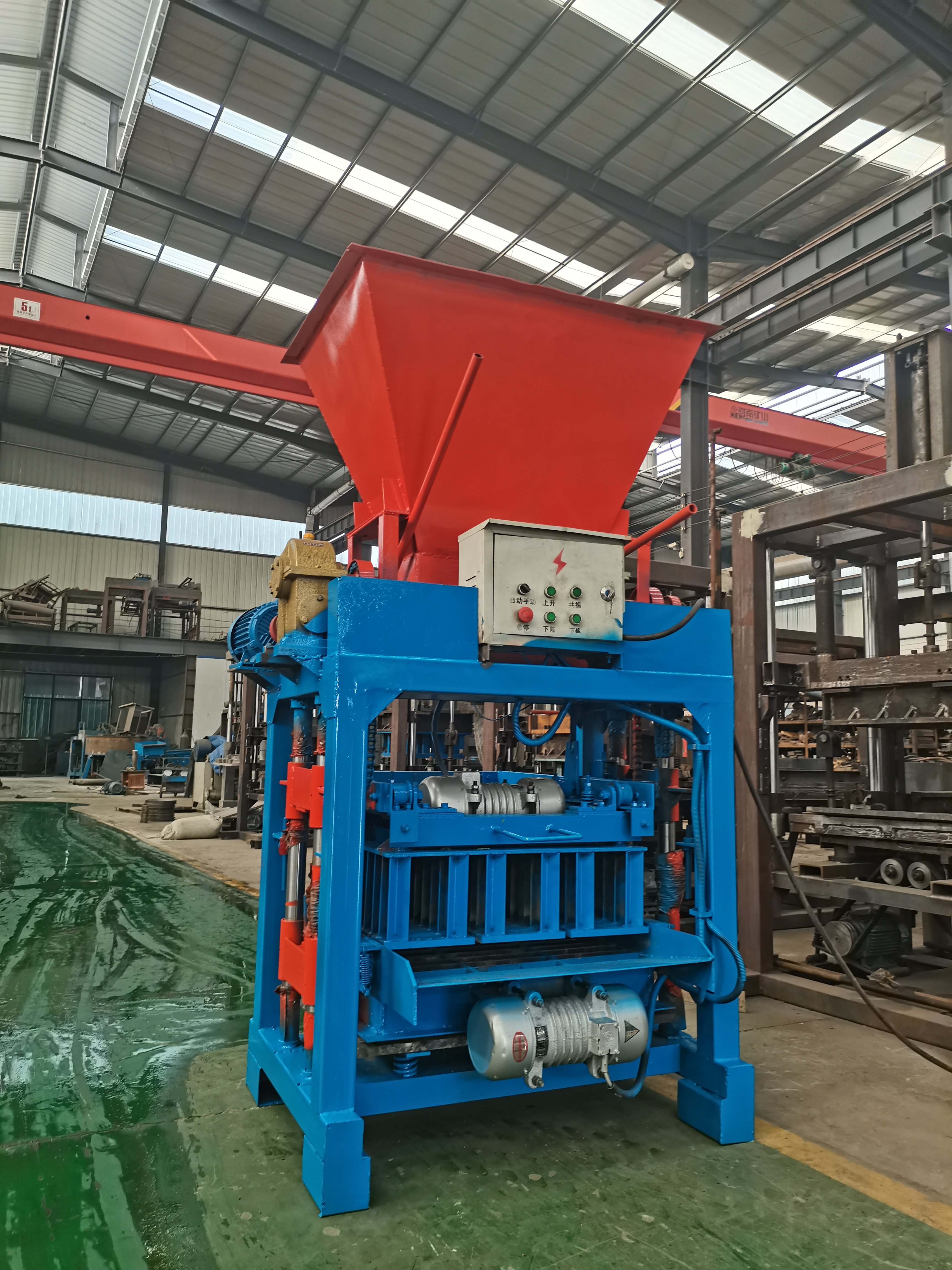 Block Making Machine Semi Automatic Hollow Hallow Concrete Cement Mini Brick Making Machine