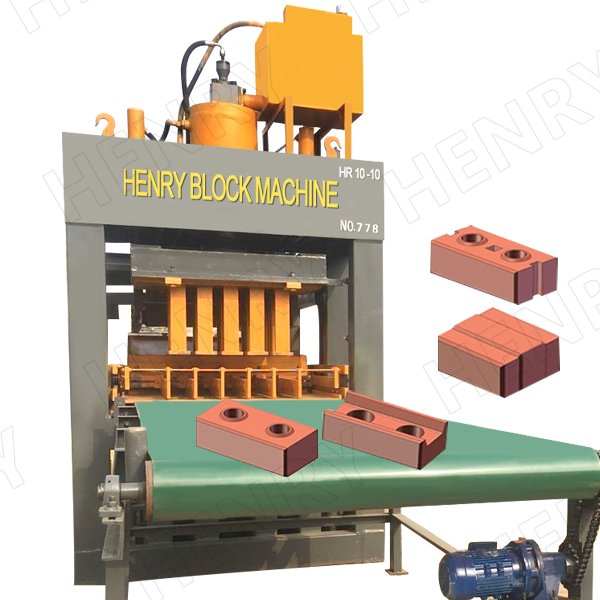 Hr10-10 Fully Automatic Hydraulic Soil Interlocking Brick Machine And clay brick making machine fully automatic