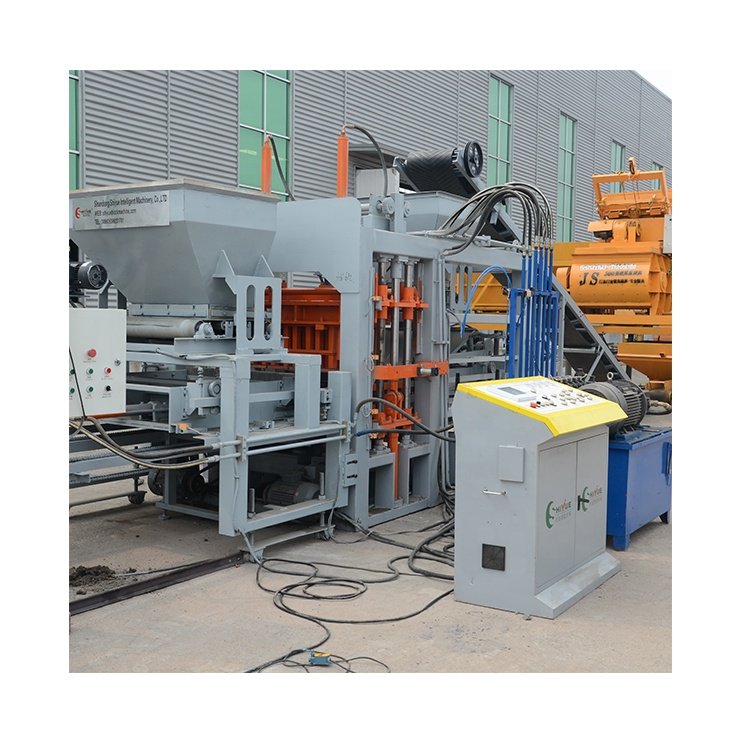 QT7-15 New Condition Hydraulic Pressure Cement Block Making Machine for Concrete Brick Molding Core Components