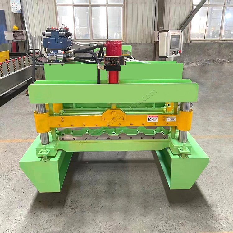 Automatic Colored Glaze Terrazzo Roof Interlocking Tile Red Clay Mud Soil Brick Wall Brick Tile Brick Making Machine