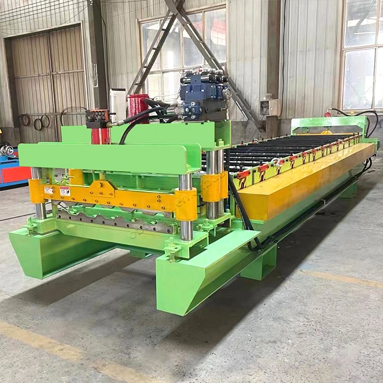 Automatic Colored Glaze Terrazzo Roof Interlocking Tile Red Clay Mud Soil Brick Wall Brick Tile Brick Making Machine