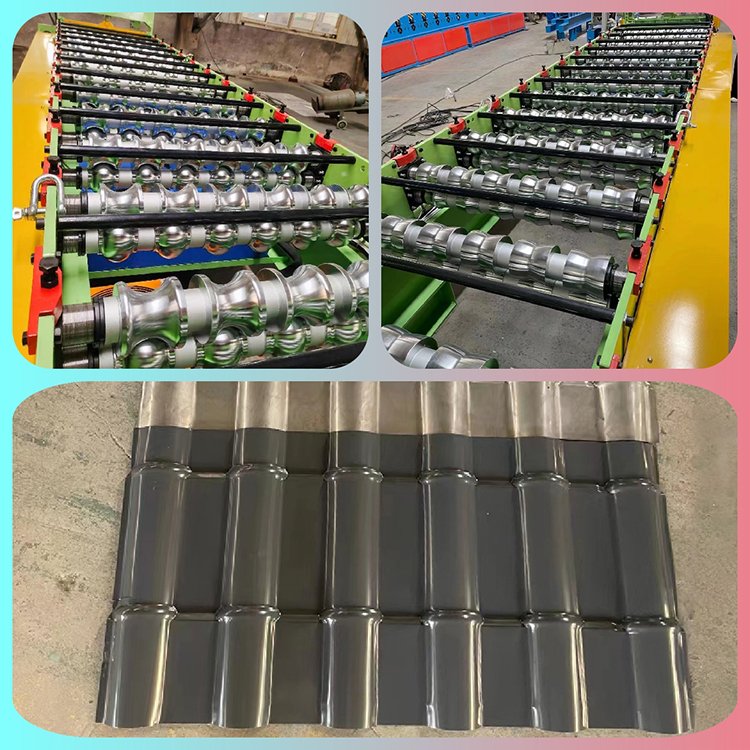 Automatic Colored Glaze Terrazzo Roof Interlocking Tile Red Clay Mud Soil Brick Wall Brick Tile Brick Making Machine