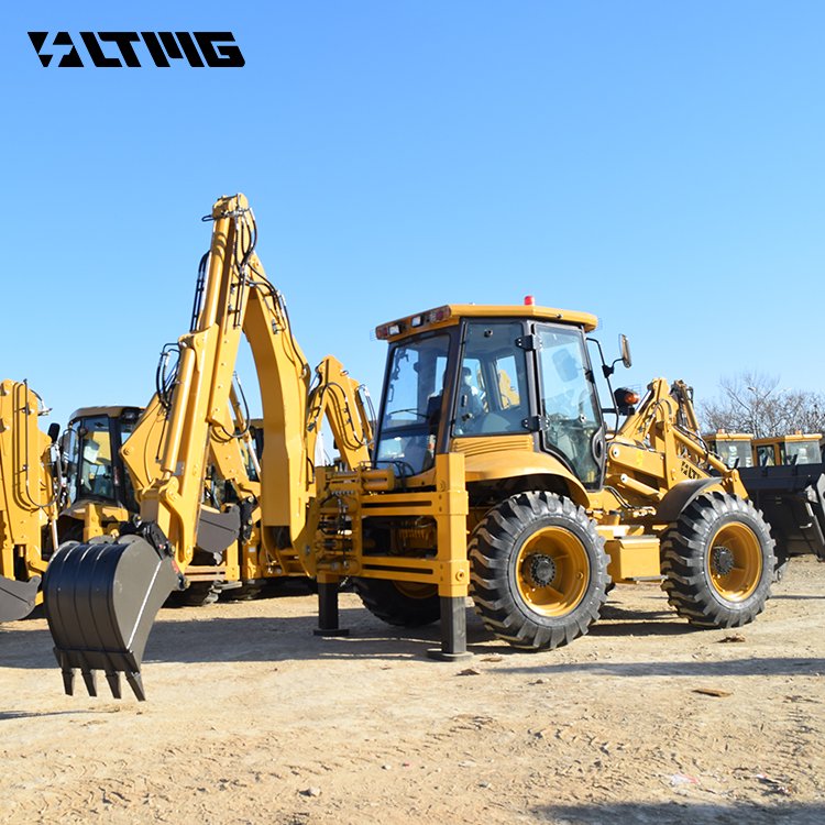 Hot selling 3CX 4CX small back hoe loader Compact 2.5 ton four wheel steering backhoe loader with telescopic boom