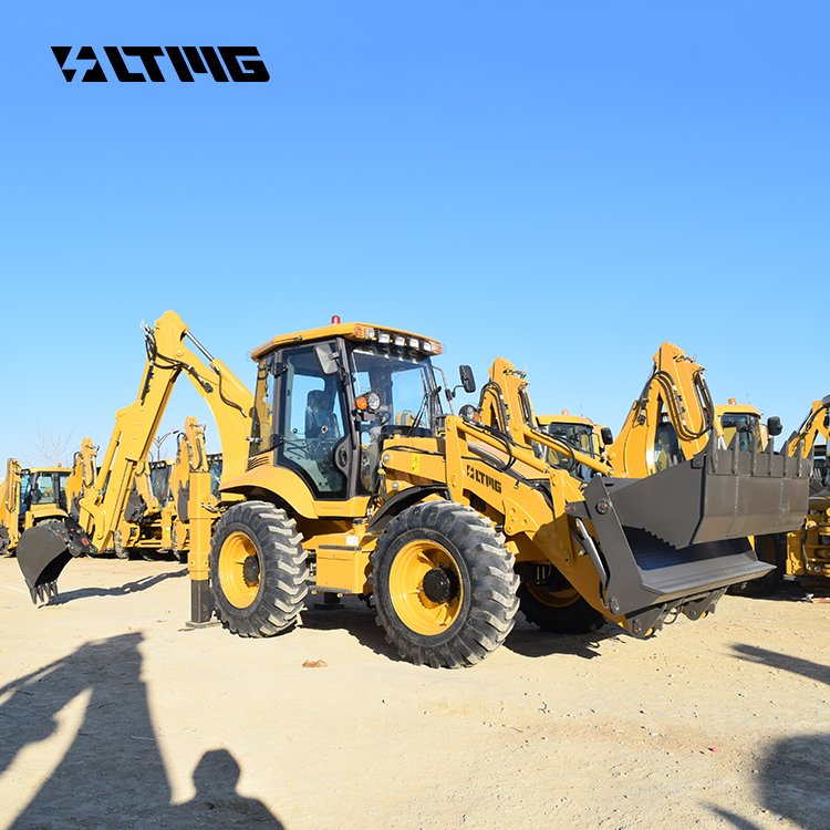 Hot selling 3CX 4CX small back hoe loader Compact 2.5 ton four wheel steering backhoe loader with telescopic boom