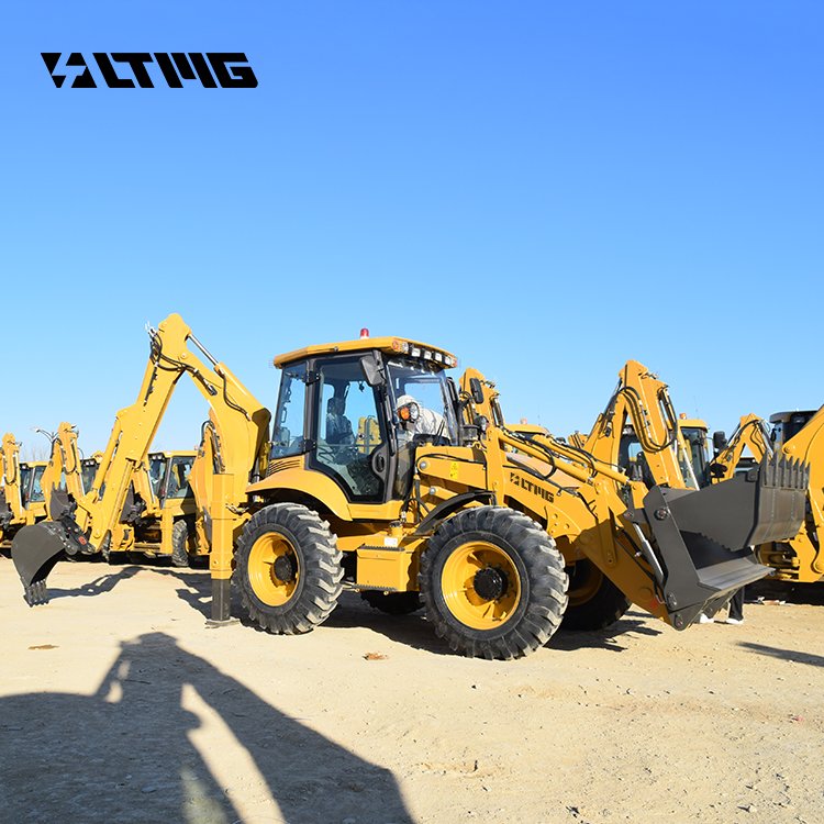 Hot selling 3CX 4CX small back hoe loader Compact 2.5 ton four wheel steering backhoe loader with telescopic boom
