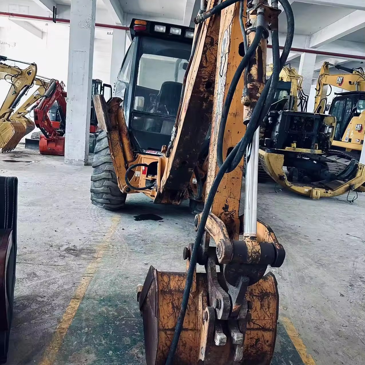 CASE Used 8 tonage heavy machine 580M original USA wheel machinery used excavator