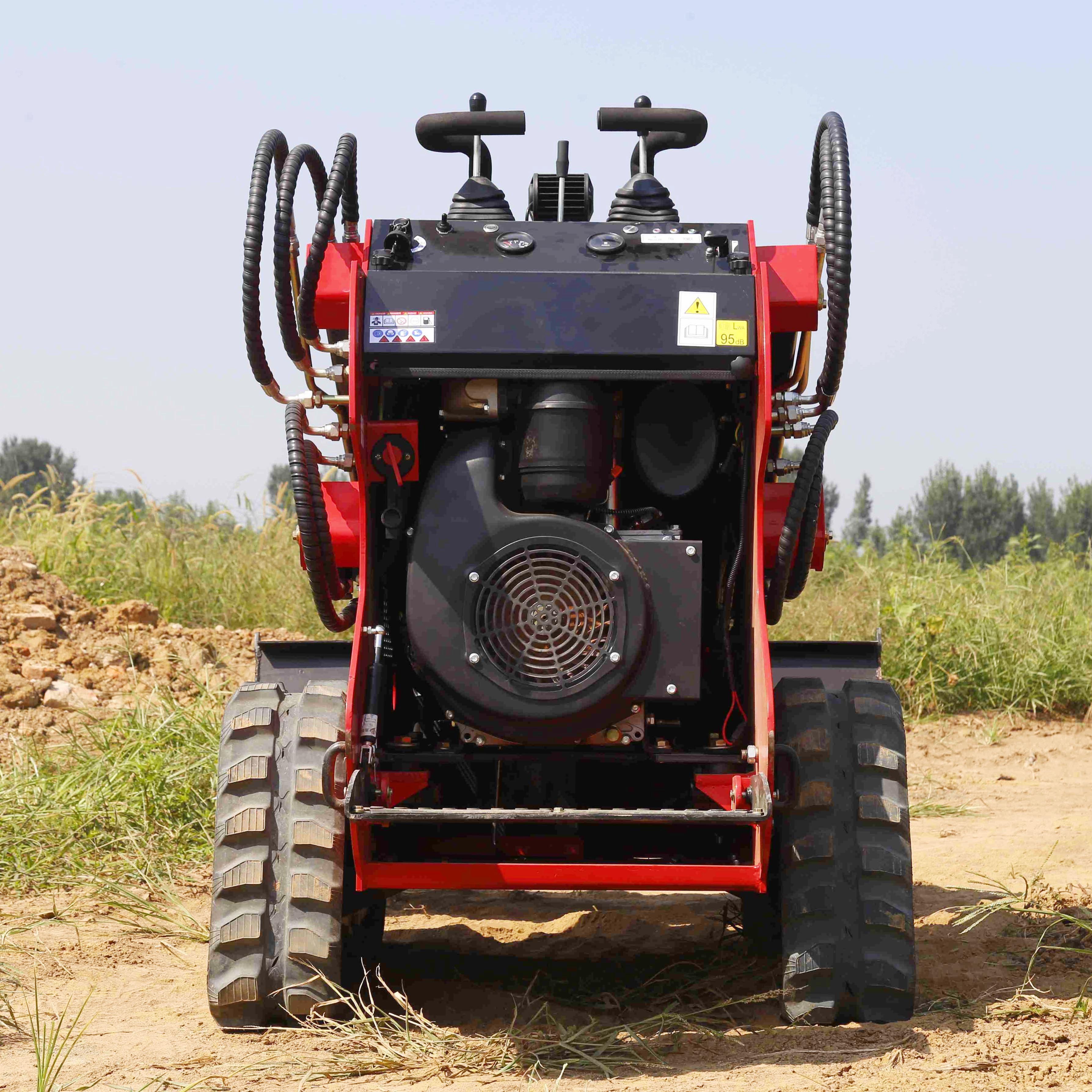 Cheapest EPA EURO5 skid steer bucket 72 Mini Loader stand on skid steer with bucket