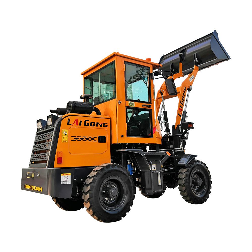 LAIGONG LG916 800kg Mini Small Garden Lawn Bucket with Front End Wheel Loader Articulated Machinery Loader YUNNEI Engine 1300mm